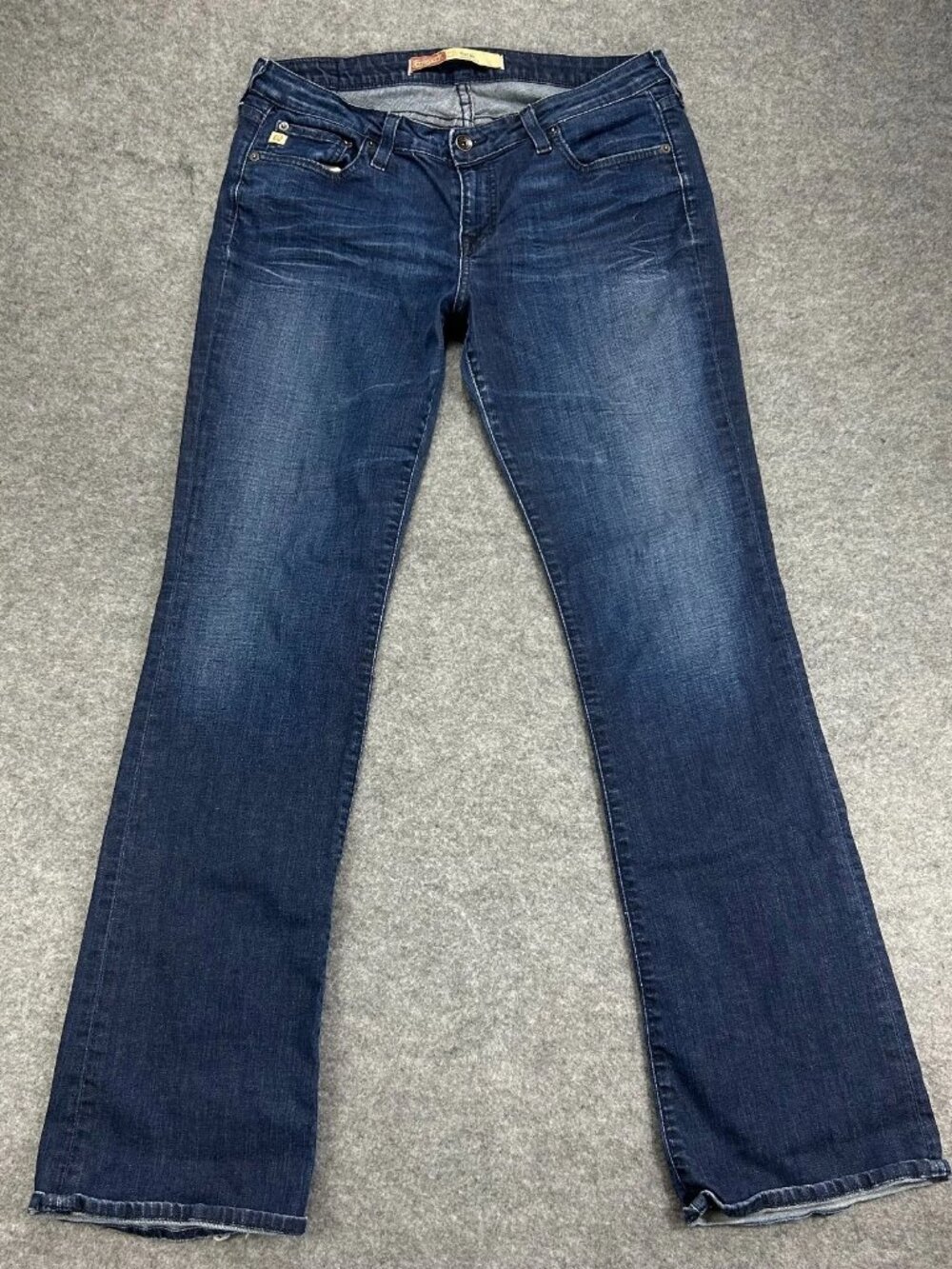 Big Star Hazel Curvy Fit Bootcut Jeans Womens 32L Blue Denim Low Rise Western